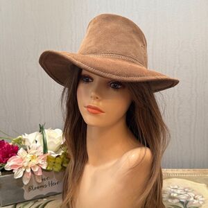 Vintage Authentic Australian Outback Tan Leather Hat